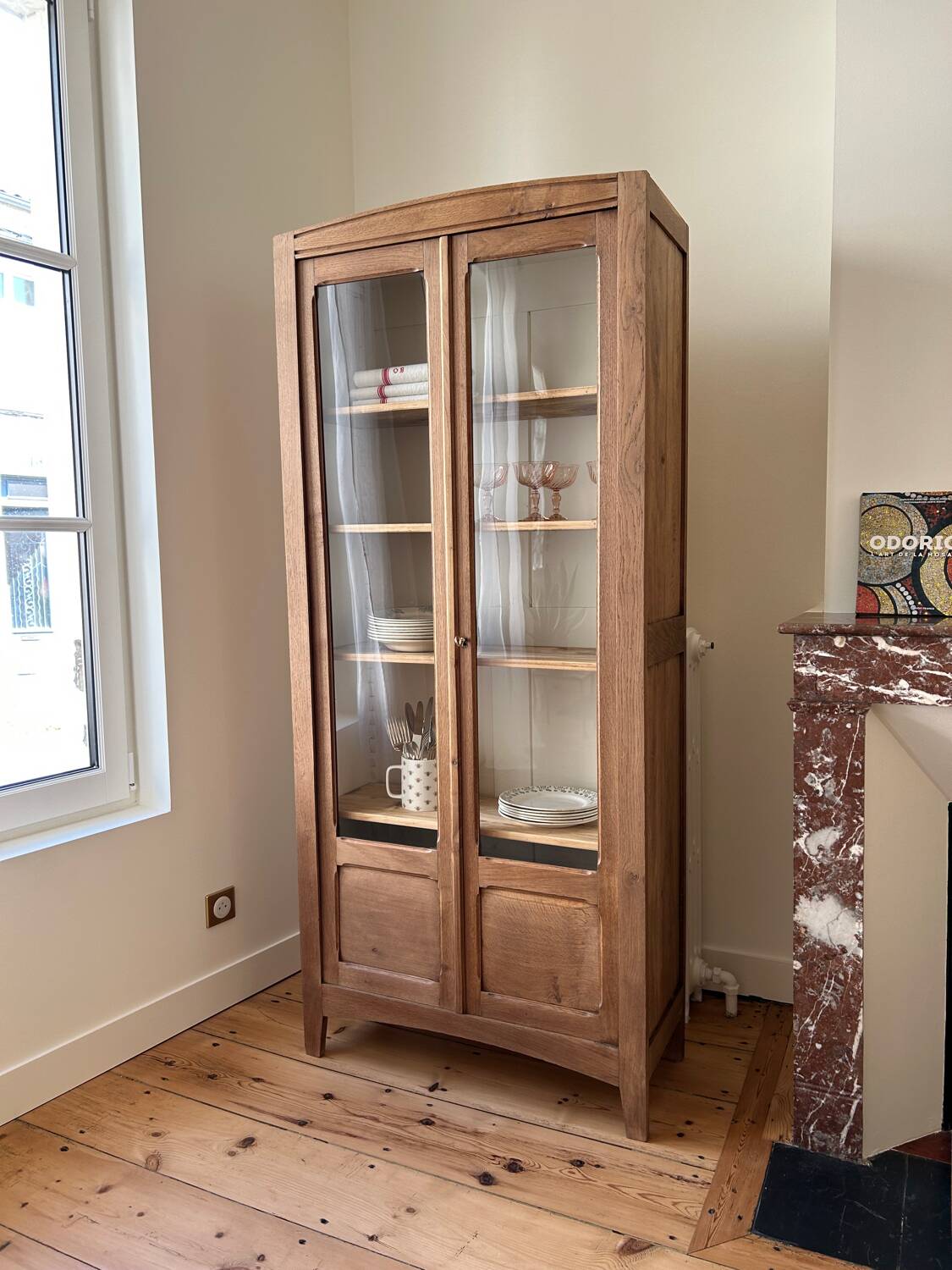 Parisian glass cabinet