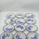 Service of 12 dessert plates, Sarreguemines / Digoin, DONON, vintage, old