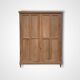 Armoire parisienne art déco 1930 penderie démontable bois brut