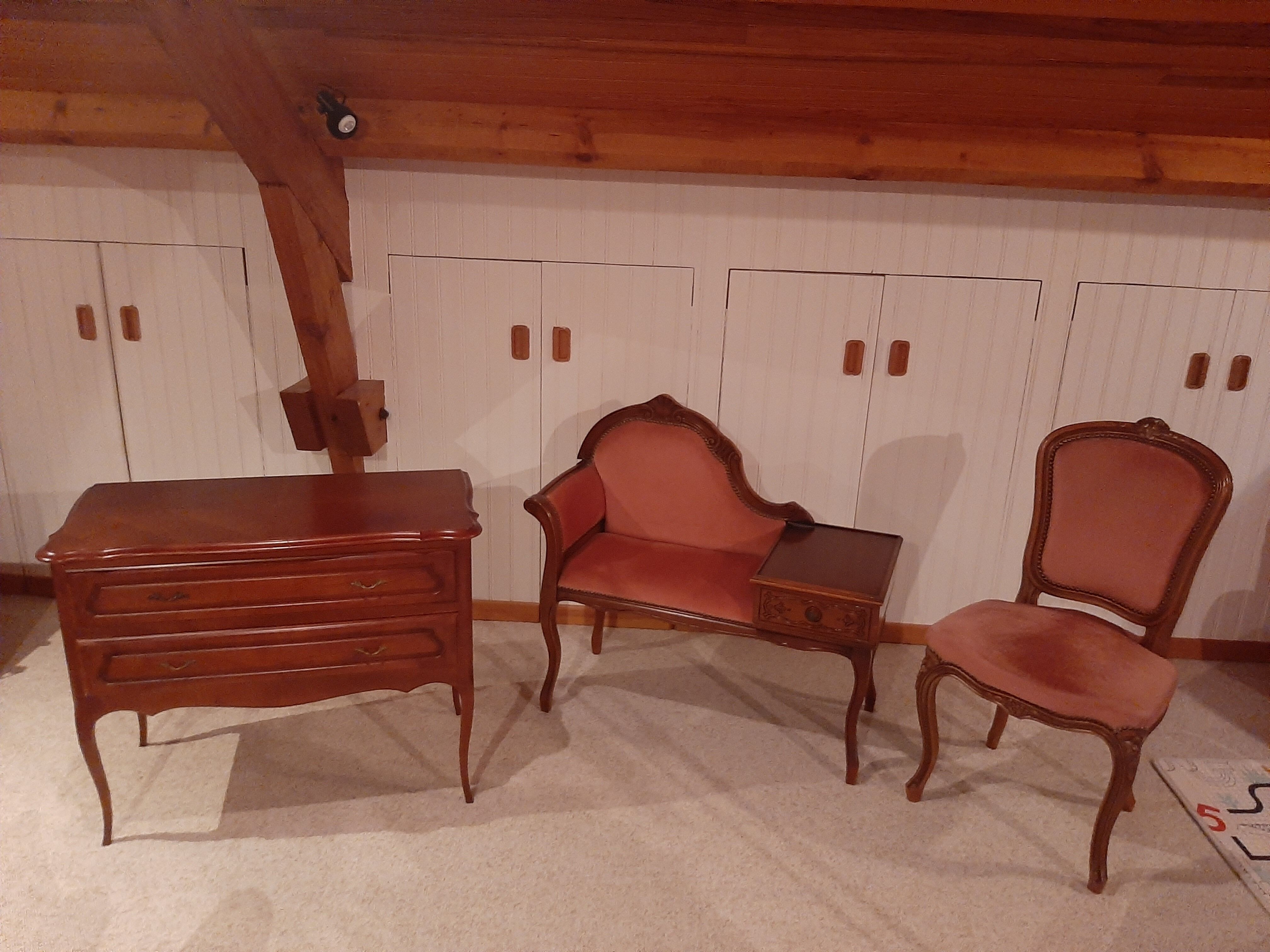 Armchair entrance furniture - loveseat- louis xv style