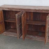 Buffet en bois ancien avec 4 portes