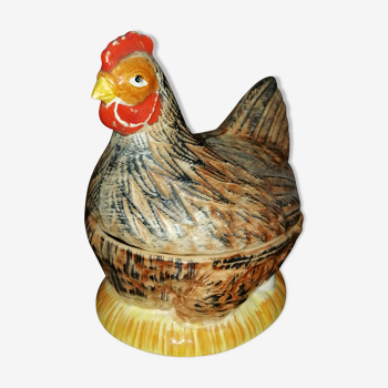 Terrine earthenware hen