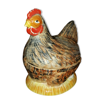 Terrine earthenware hen