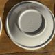 Set of 9 small Italian dessert plates Primula with red and green trim.