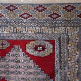 Tapis vintage fait main Boukhara ouzbek – 98 cm x 156 cm