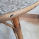 Table en rotin vintage 1960