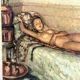 Jeune femme nue endormie - huile sur toile orientaliste Fernand Majorel ( 1898-1965)