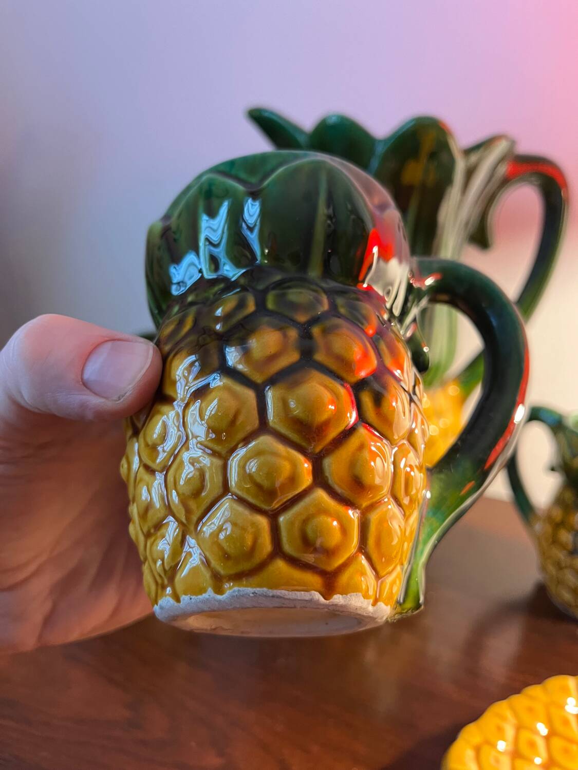 Porcelain and slip refreshment service, Vallauris circa 1940