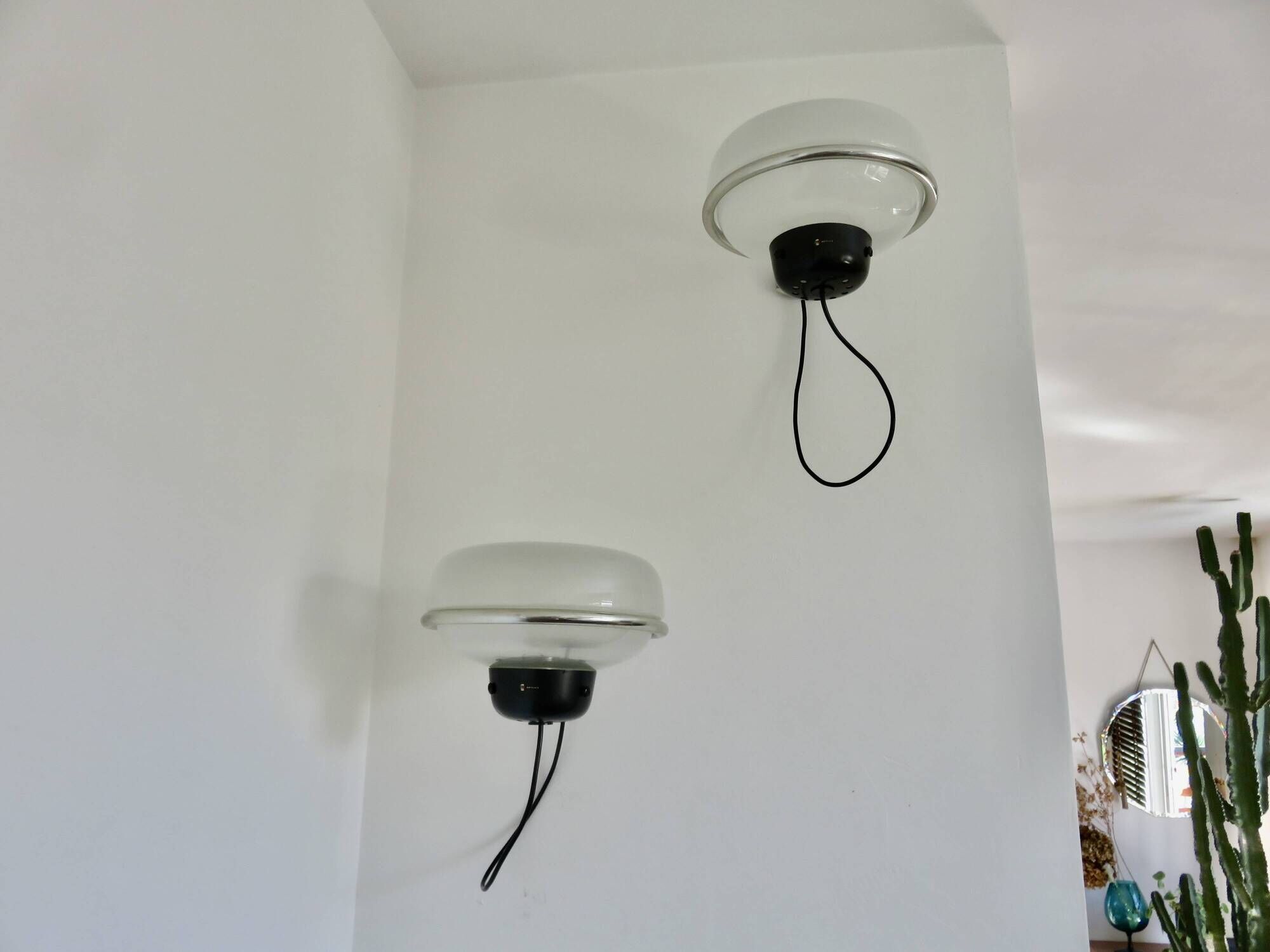 Gino Sarfatti, ARTELUCE, pair of wall lights no. 228 - year 1957