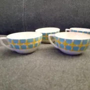 Lot de 4 tasses Trèfles d'or