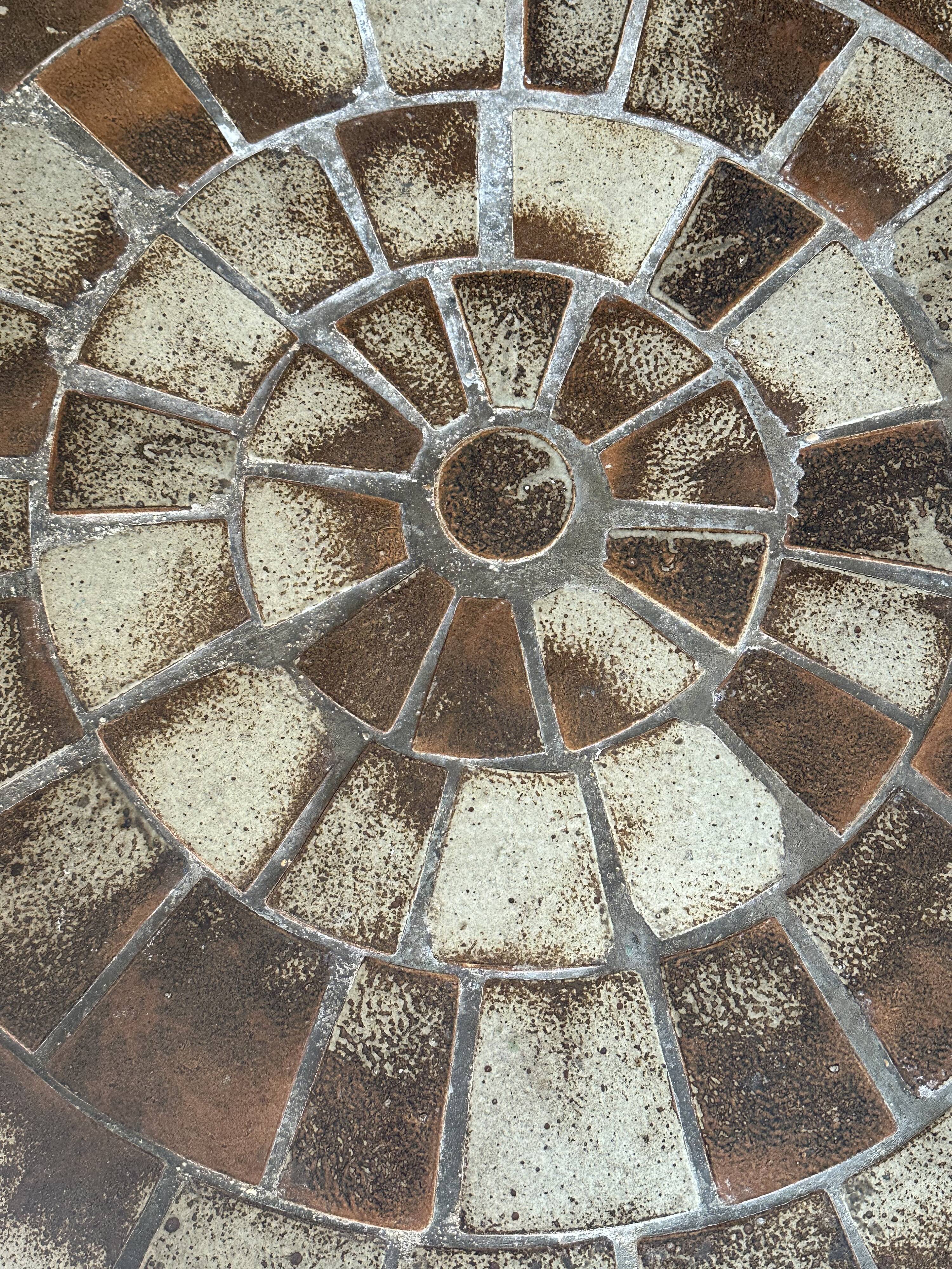 Ceramic coffee table vintage design 60s