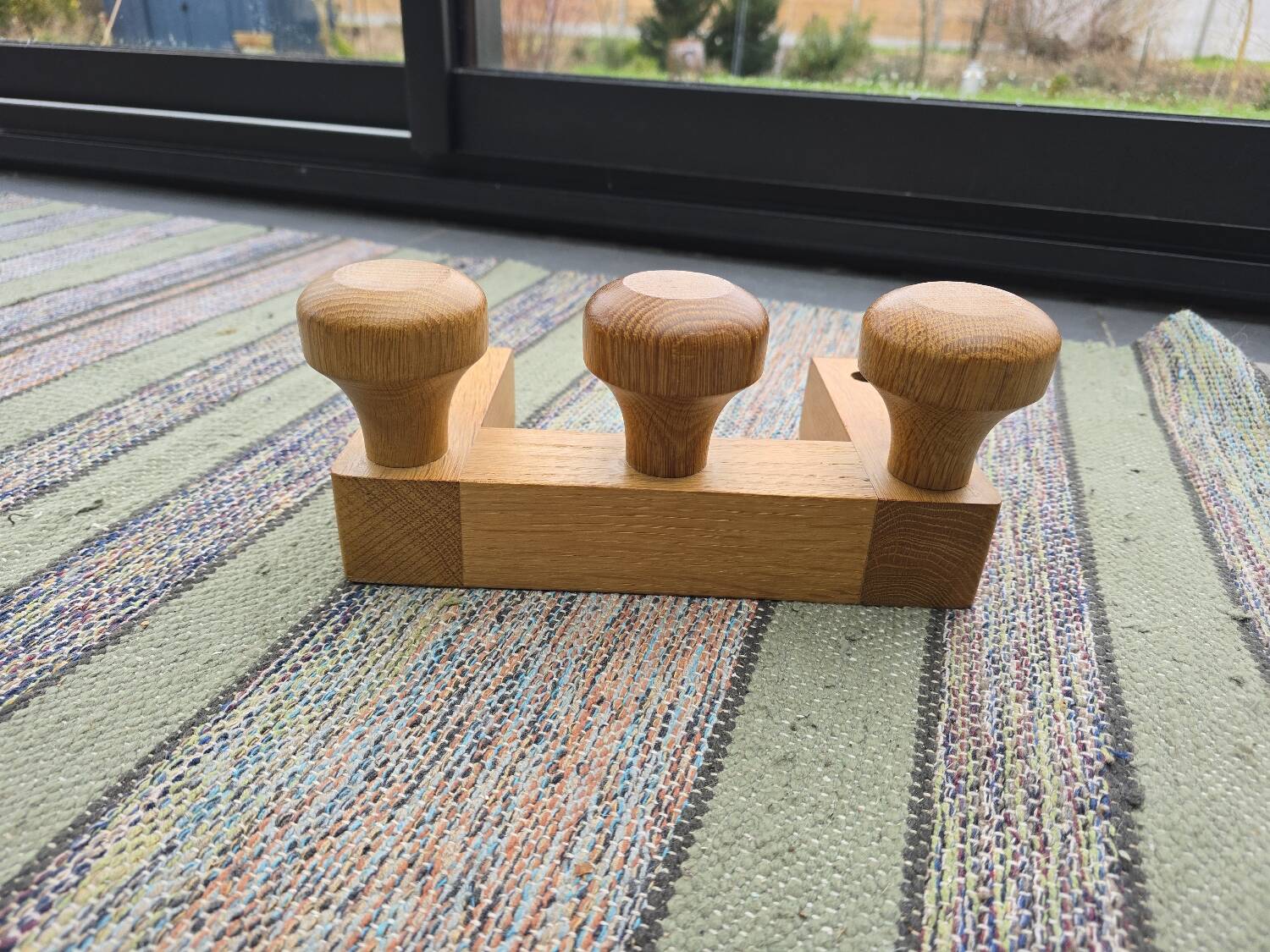 Coat rack with 3 hooks by Guillerme and Chambron