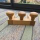 Coat rack with 3 hooks by Guillerme and Chambron