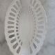 Lattice basket, white ceramic