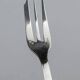 10 Christofle Alfénide Saigon model dessert forks in silver-plated metal.