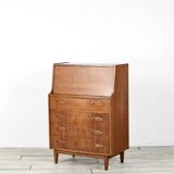 Bureau/armoire vintage en teck de style danois Jentique du milieu du sigle