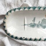 Antique Neptune iron clay soap dish, Jules Vieillard Bordeaux