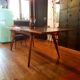Scandinavian dining table with extensions