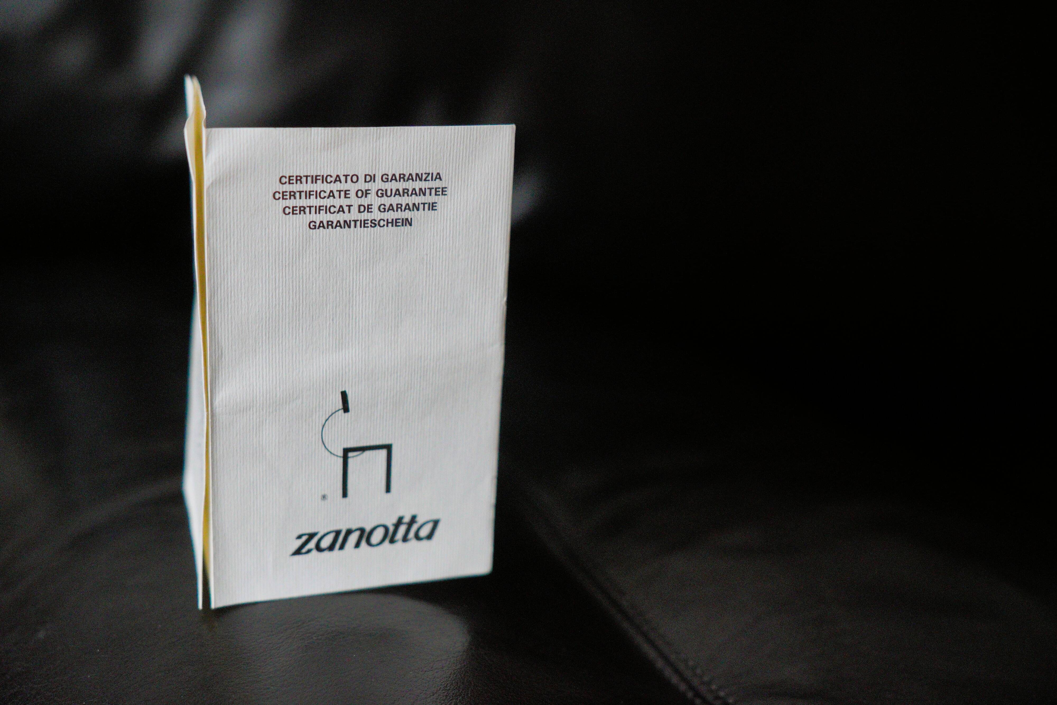 Leather canapé "Milano" by De Pas, D'Urbino and Lomazzi for Zanotta