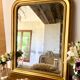 Louis Philippe mirror, mercury-glazed