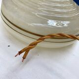 Pair of Art Deco Clichy glass pendant lights