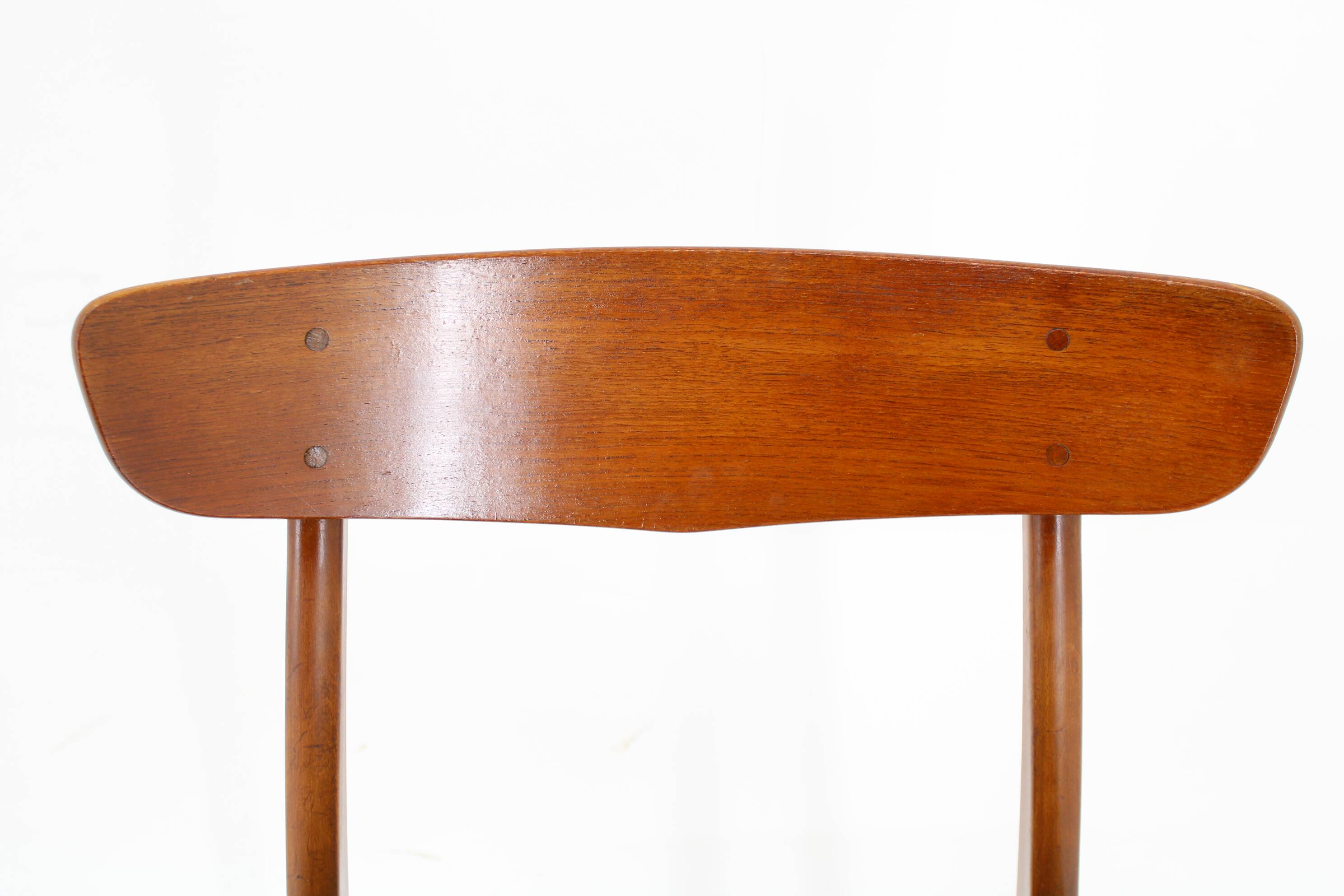 1960s Set of Three Danish Teak Chairs, Restored