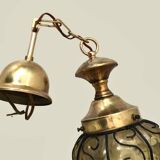 Amber Venetian lantern pendant light