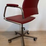 Fully Restored Cherry Office Desk Chair by Kovona, Czechoslovakia 1970’s