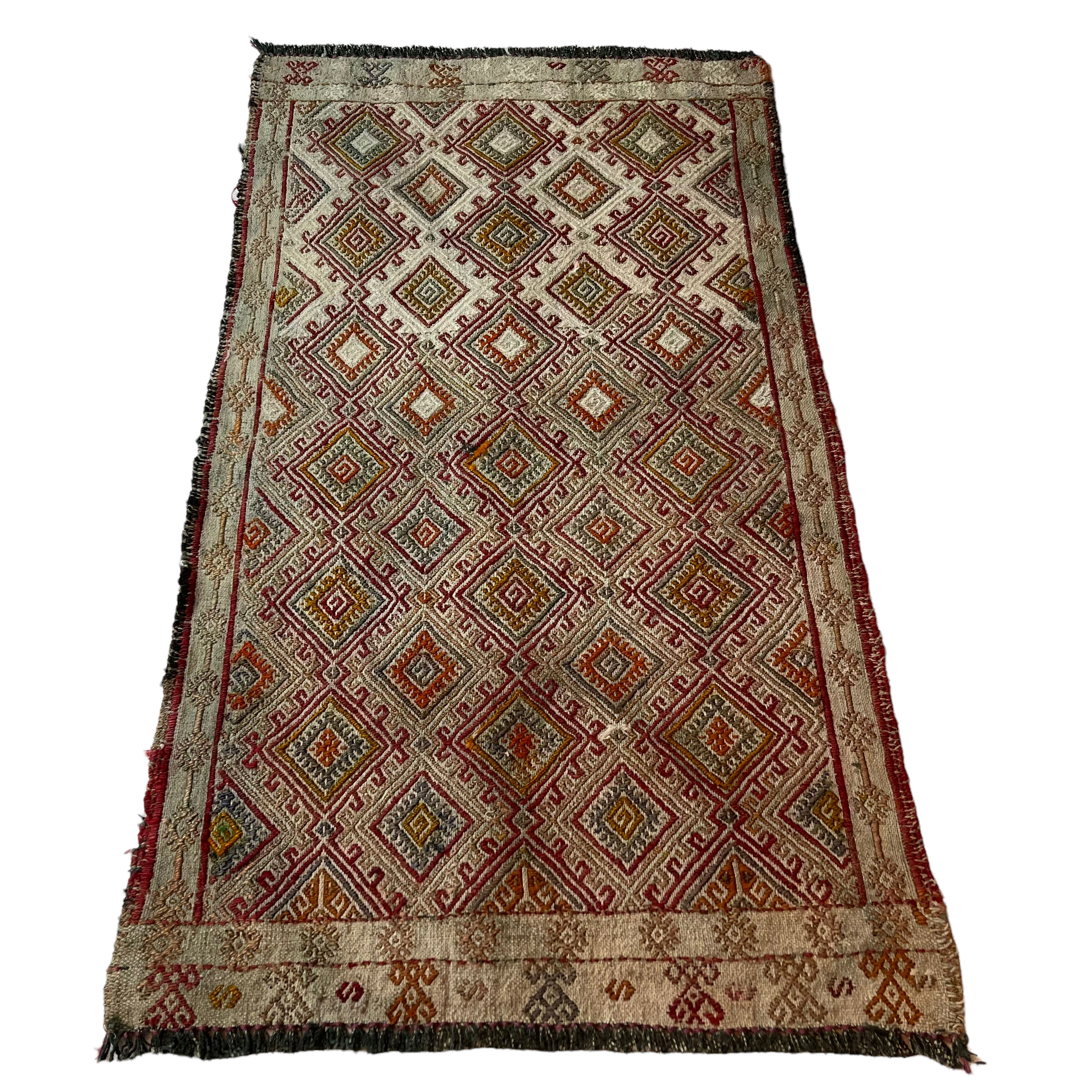 Vintage Turkish Kilim Rug , 90 x 50 cm