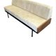 Daybed or Scandinavian bench in teak and steel from the 1970s.