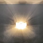 Lampe murale en verre de glace par J.T. Kalmar
