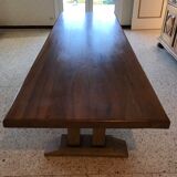 Dining table vintage solid wood refectory