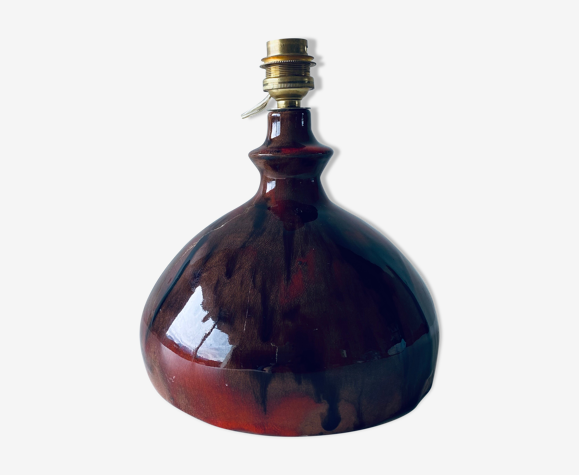 Enamelled ceramic lamp foot