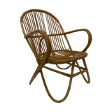 Vintage rattan chair by Dirk van Sliedregt Rohe Noordwolde 1960 from the Netherlands