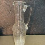 Bubbled glass carafe