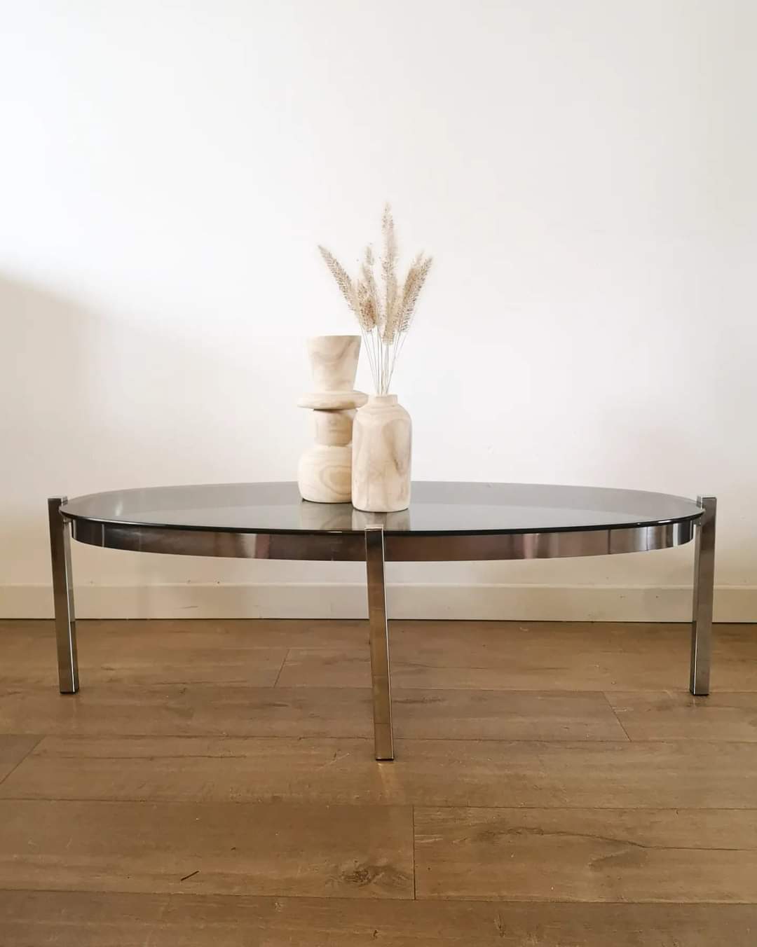 Smoked glass coffee table 70