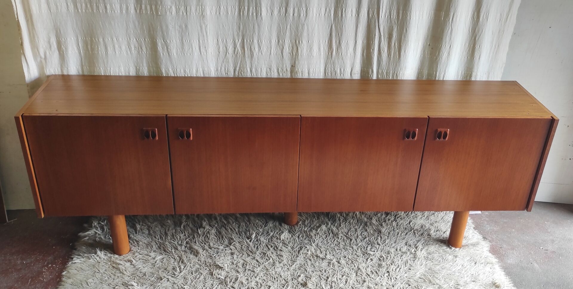 Teak sideboard in Scandinavian style - 1960s/70s