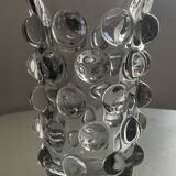 Vintage bubble crystal vase
