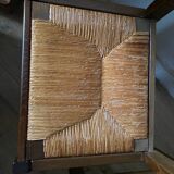 4 Regain elm straw chairs