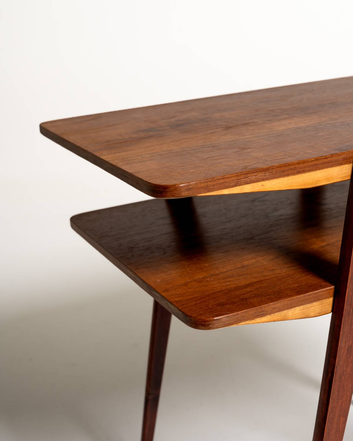 Swedish teak and mahogany side table, 1950s