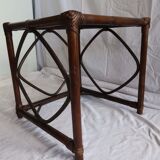 Table basse d'appoint en rotin