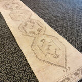 Handmade pastel faded long runner