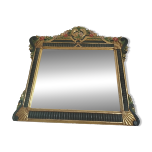 Miroir art déco floral