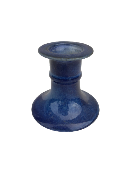 Blue candle holder