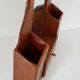 Etagère bois et miroir années 40