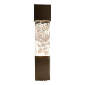 Lampe paillettes 1970 inox