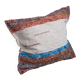 Handwoven cushion cover made from recycled cotton