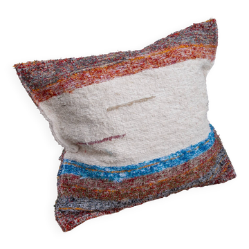Housse de cousin artisanale tissé main en coton recyclé