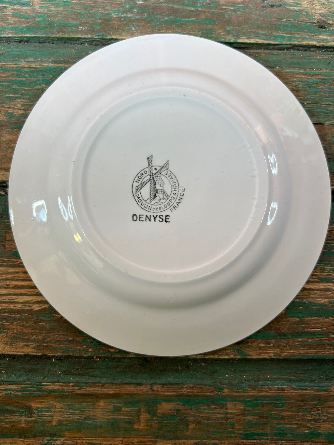 4 assiettes dessert art nouveau Moulin des Loups