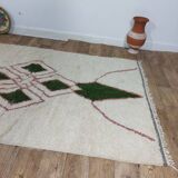 Handmade wool Berber rug 260 X 150 CM